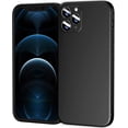 thumbnail image 1 of Phone Case Compatible for iPhone 12 Pro Max 6.7 Inch, Slim Fit Cases Soft TPU Bumper Protective Cover, Black, 1 of 10
