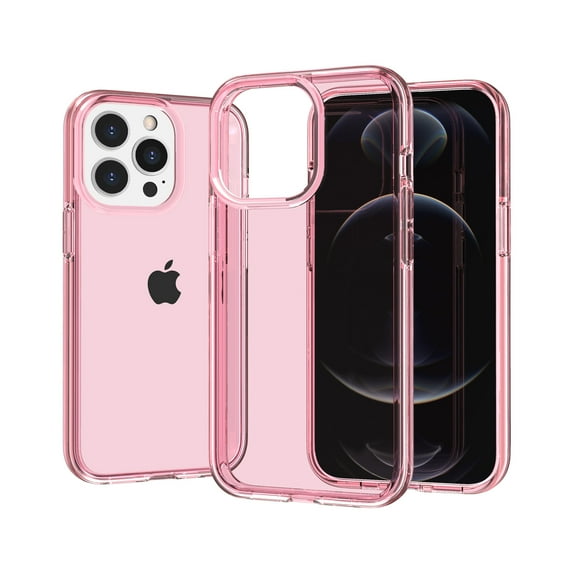 Phone Case Compatible with iPhone 14 Pro Max 2022, Flexible Crystal Clear Ultra Slim Cases Soft TPU Cover Full Protective Bumper Scratch-Resistant Case Cover for iPhone 14 Pro Max 6.7 inch,Pink