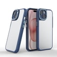 thumbnail image 1 of Phone Case Compatible with iPhone 15 Plus Matte Luxury Stain Resistant Back Cover Case ,Anti-Scratch Shockproof Bumper Drop Protective Slim Fit Frosted Translucent Phone Case,Blue, 1 of 1