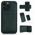 thumbnail image 1 of Phone Case Compatible With iPhone 16 Pro Max , Wallet Card Case, [Card Slots] PU Leather Card Holder [Detachable] with Card Holder Kickstand Magnetic Phone Cover for iPhone 16 Pro Max,Darkgreen, 1 of 10