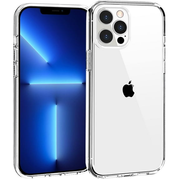 Phone Case Compatible with iPhone 13 Pro, Clear Case Shockproof Protective Bumper Slim Cover for 6.1 Inch