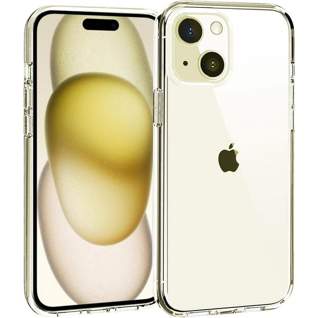 Phone Case Compatible with iPhone 15 Plus, Clear Case Shockproof Protective Bumper Slim Cover for 6.7 Inch 2023 Release