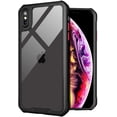 thumbnail image 1 of Phone Case Compatible with iPhone Xs Max, Clear Case Black Protective Bumper Non-Yellowing Cover for 6.5 Inch, 1 of 7