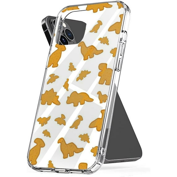 Phone Case Cover Dino Chicken Nuggets Se Waterproof Scratch Accessories Transparent Compatible with iPhone 11 Pro 5.8 Inch