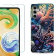 thumbnail image 1 of Phone Case Cover for Samsung Galaxy A35 5G, with Tempered Glass Screen Protector, by OneToughShield - Coral, 1 of 3