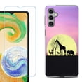 thumbnail image 1 of Phone Case Cover for Samsung Galaxy A35 5G, with Tempered Glass Screen Protector, by OneToughShield - Moonlight Safari, 1 of 3