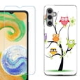 thumbnail image 1 of Phone Case Cover for Samsung Galaxy A35 5G, with Tempered Glass Screen Protector, by OneToughShield - Tree Owl, 1 of 3