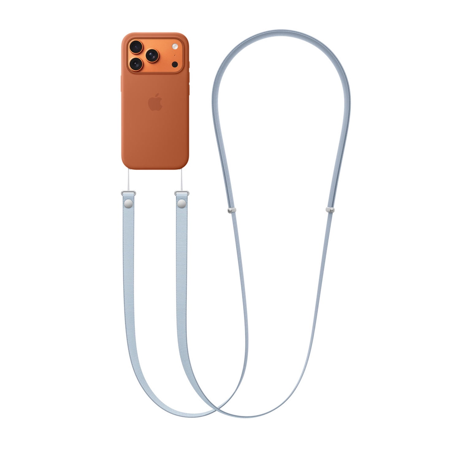 Phone Case Crossbody Strap with Adjustable Neck Hanging Design - Light Blue