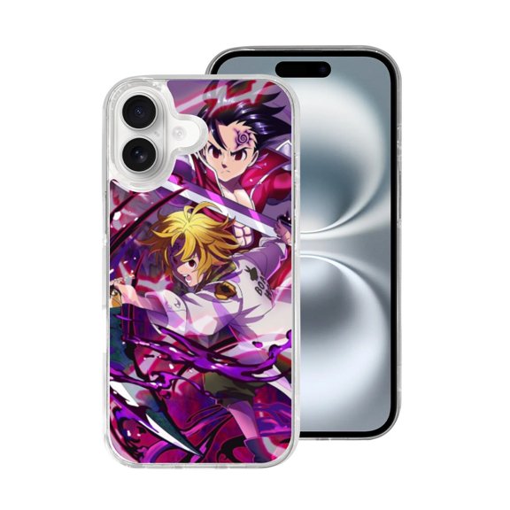Phone Case Deadly Sins and Meliodas Compatible with iPhone 13 Pro Max Case Shockproof Soft TPU Silicone Print Transparent Protective Cover