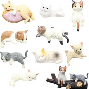 Phone Case Decoration Kit, Cute 3D Cat Sticker Set, Hand-Painted Cartoon Cat Embellishments, Creative Phone Accessories Flatback Decor for Gadgets, Water Cups, Laptops