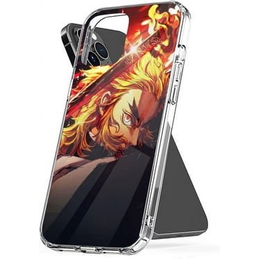 Phone Case Demon Colorful of Shockproof Slayers Cover No with Yaibas with Kimetsu Rengokus and Kyojuro Fire Breath Compatible with iPhone X/XS 5.8 Inch