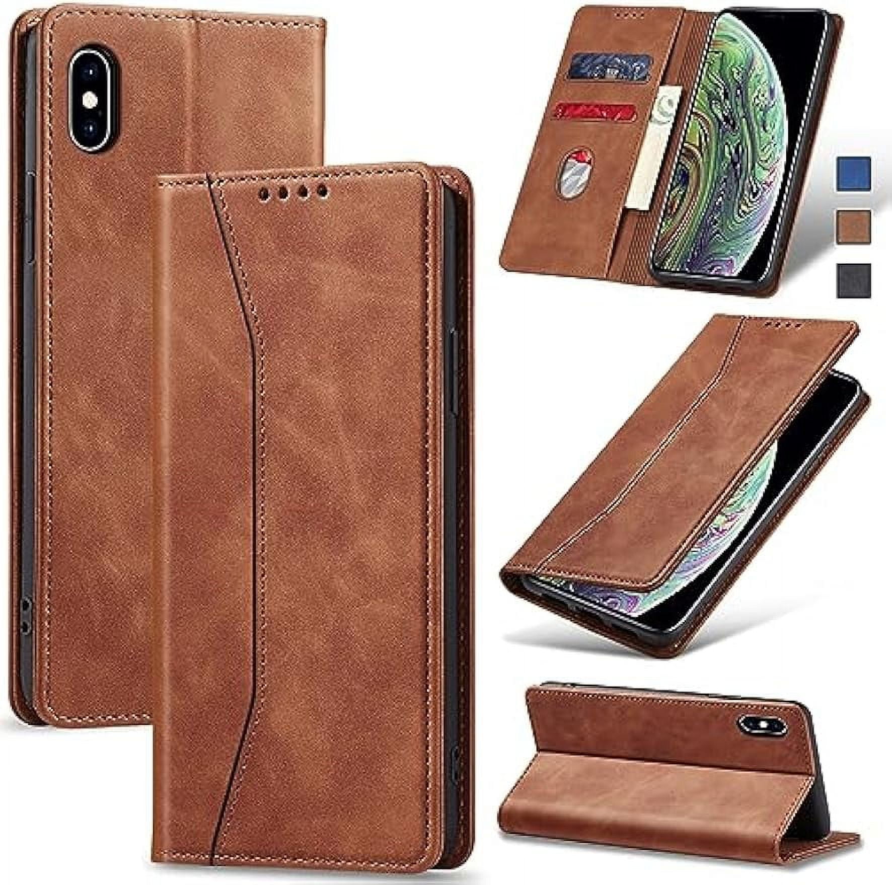Phone Case Flip Wallet for iPhone X/XS,Leather Folio Cover