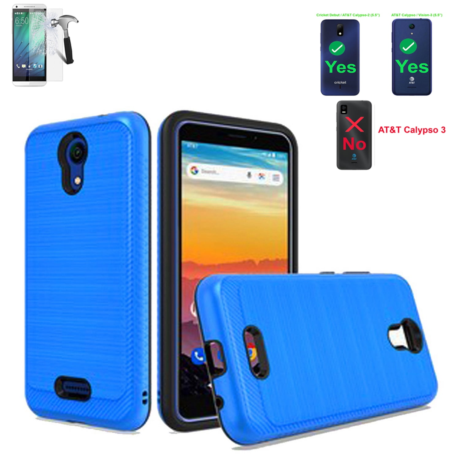 Phone Case For Cricket Debut / Cricket Vision 3 Case / AT&T Calypso