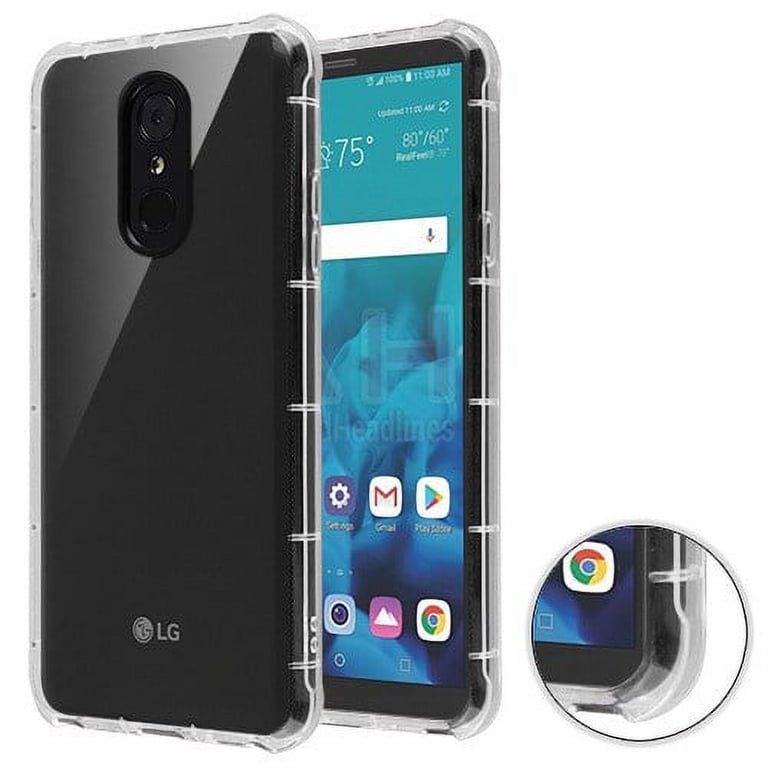 Phone Case For LG Stylo 4 - Phone Case Clear Shockproof Hybrid Armor Rubber Silicone Gel Cover - Clear