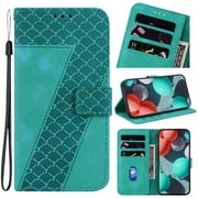 Phone Case for Xiaomi Redmi Note 12 4G PU Leather Embossed Pattern Flip Folio Cover Wallet Card Slot Function