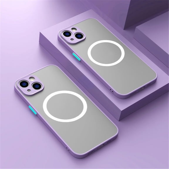 Phone Case Frosting Magnetic for iPhone 15 14 13 11 12 Pro Max Mini Plus XS Max XR X Wireless Charge Protect Cover