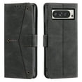 thumbnail image 1 of Phone Case for Google Pixel 10 Pro XL Wallet Cover with Wrist Strap, Splicing PU Leather Flip Case Card Holder Slots Kickstand Magnetic Closure for Women Men for Google Pixel 10 Pro XL, Black, 1 of 9