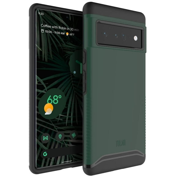 TUDIA  Merge Google Pixel 6 Pro Case 2021 Dual Layer Heavy Duty Cover - Hunter Green