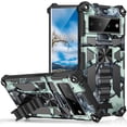 thumbnail image 1 of Phone Case for Google Pixel 6 Pro,Army Camouflage Case with Military Grade Protection Drop-Tested and Built-in Kickstand Cover for Google Pixel 6 Pro MC Mint Green, 1 of 6