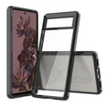 thumbnail image 1 of Phone Case for Google Pixel 7 Pro Hybrid Slim Crystal Clear Transparent Shock-Absorption Bumper with TPU + Hard PC Back Frame Cover for Pixel 7 Pro - Black, 1 of 8