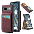 thumbnail image 1 of Phone Case for Google Pixel 8 Pro, Back Credit Card Holder Wallet Cover Study Kickstand PU Leather Magnetic Clasp RFID Blocking Case for Google Pixel 8 Pro Cases Women, Red, 1 of 9