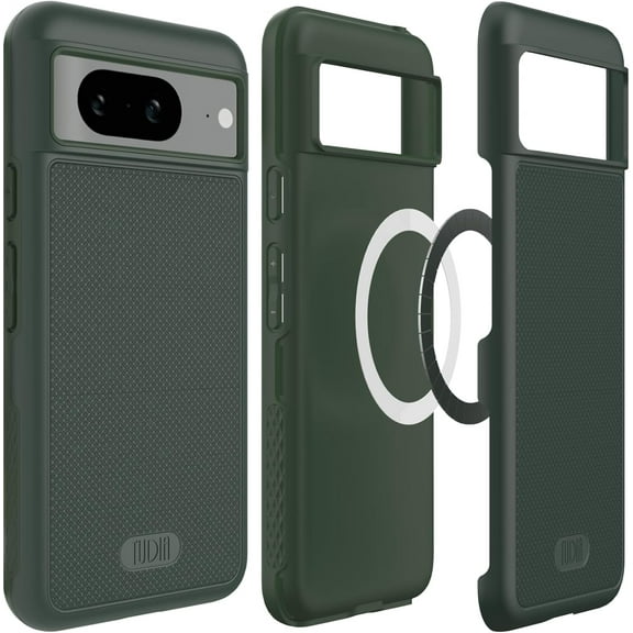 TUDIA MergeGrip Google Pixel 8 Case Magsafe Compatible Military Grade Heavy Duty - Pine Green