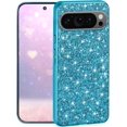 thumbnail image 1 of Phone Case for Google Pixel 9 Pro Case Glitter Sparkle Pink, Glamorous Bling Shiny Cover Google Pixel 9 Pro Case Silicone Anti-Fingerprint Thin (Blue), 1 of 14