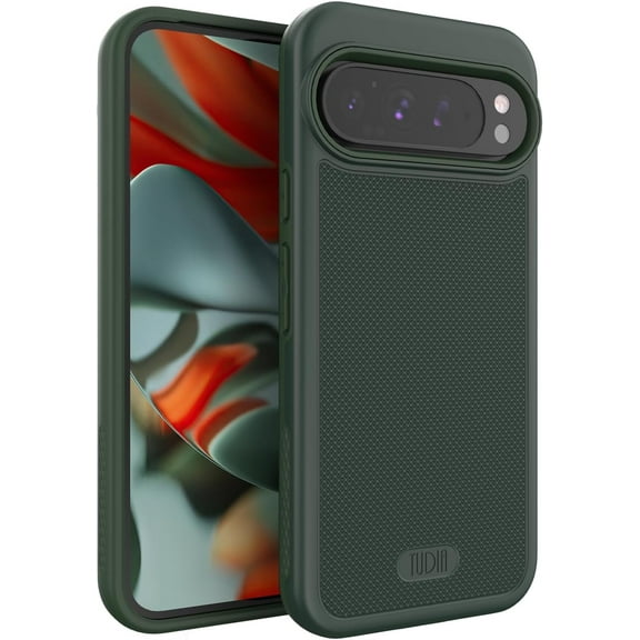 TUDIA MergeGrip Google Pixel 9 Pro XL Case Drop Tested Heavy Duty - Pine Green