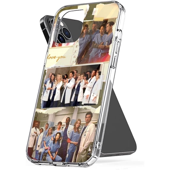 Phone Case Greys Xr Anatomy 2020 TPU 6 6s 7 8 X Xs Plus 11 12 13 14 15 Pro Max Mini Se Pc Clear 14 Accesories Waterproof Scratch Compatible with iPhone 15 Pro Max 6.7 Inch