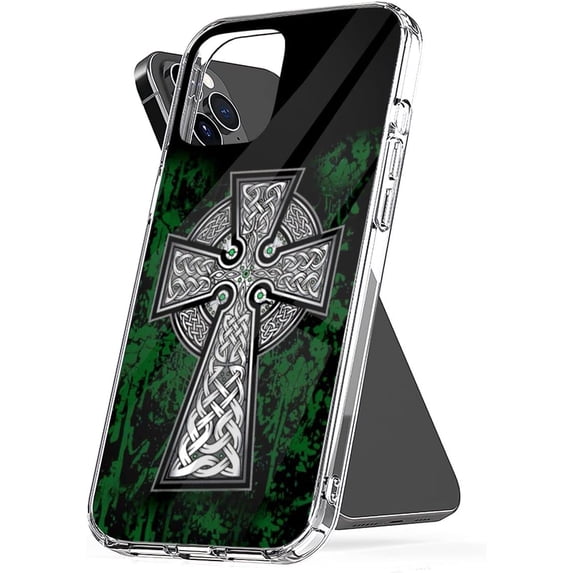 Phone Case Irish 14 Celtic 12 TPU 6 6s 7 8 11 13 Pro Max Mini Clear Waterproof Scratch Accessories Compatible with iPhone 14 6.1 Inch