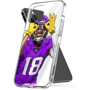 Phone Case Justin Cover Jefferson Shockproof Accessories Protect TPU Transparent Compatible with iPhone 11 6.1-Inch