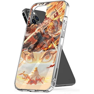 Phone Case Kyojuro Accessories Rengoku Shockproof Demon Protect Cover TPU Transparent Compatible with iPhone X/XS 5.8 Inch