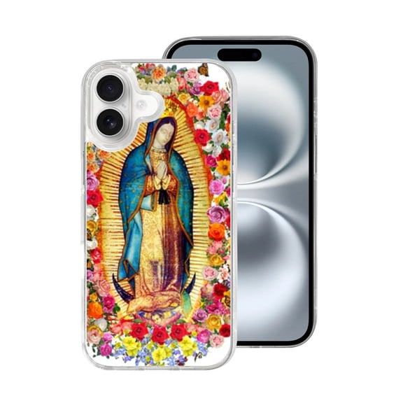 Phone Case Our Lady Of Guadalupe Virgin Mary-1 Compatible with iPhone SE 2020/2022/8/7 Case Shockproof Soft TPU Silicone Print Transparent Protective Cover