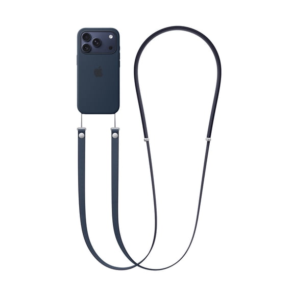 Phone Case Lanyard with Customizable Crossbody Fit - Navy Blue
