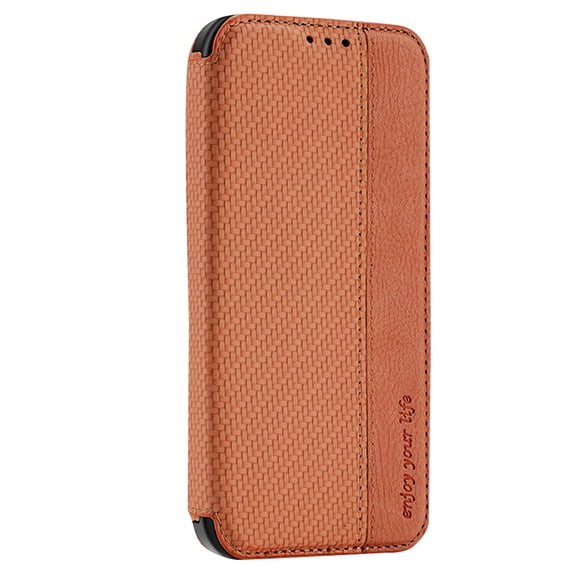 Phone Case, Leather Wallet Case with Credit Slots , compatible with iPhone 14 Pro - brown