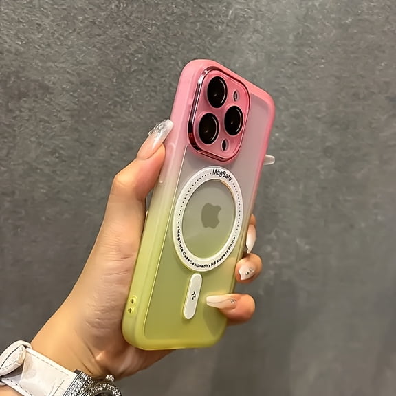 Phone Case:Luxurious Matte Magnetic Wireless Charging Case Suitable for iPhone 11, 12, 13, 14, 15, 16 Pro Max Plus, Semi Transparent Hard Acrylic Anti Drop Protective Case, Protecting Camera Lens