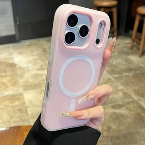 Phone Case Luxury/2-In-1 Magnetic Candy-Colored/Compatible with Iphone 17 Pro Max,Air 16,15,14,13,12 Pro Max Plus/Protective Cover/Frosted Soft Shell with Magnetic Wireless Charging/Shockproof Back