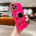 thumbnail image 1 of Phone Case Luxury Astronaut Electroplated Case For Iphone 11 12 13 14 15 Pro Max Kickstand Candy Cases Cover, 1 of 22