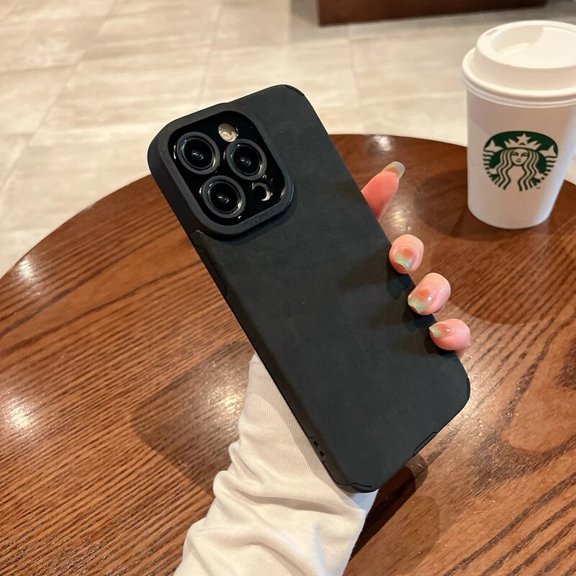 Phone Case Luxury Cortex Leather Phone Case For Iphone 15 14 13 12 11 Pro Max X Xs Xr 7 8 Plus Se 2020 2022 Soft Silicone Cases Cover