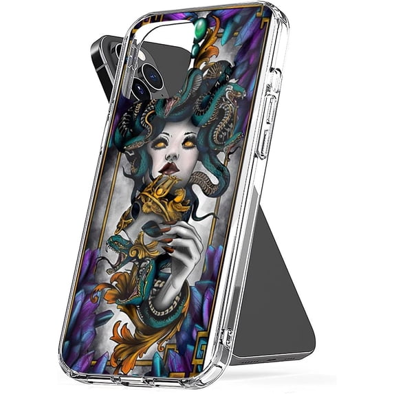 Phone Case Medusa X 7 8 Xr 11 12 Pro Max Se 2020 13 14 Accessories Waterproof Scratch Transparent Compatible with iPhone 12 Mini 5.4 Inch