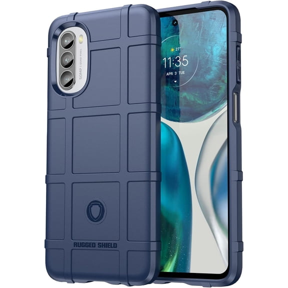 Phone Case for Motorola G52, Case for Moto G82,Rugged Shield Slim Case with Military Grade Shockproof,Drop-Tested and Camera Lens Protection Cover for Moto G52/MOTO G82/MOTO G71S, HD Blue