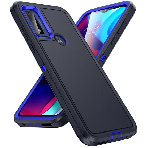 Phone Case for Motorola Moto G Power 5G 2025 Case, Heavy Duty Shockproof & Dropproof Triple-Layers Protective Cover Non-Slip Anti-Scratch Phone Case for Motorola Moto G Power 5G 2025, Blue