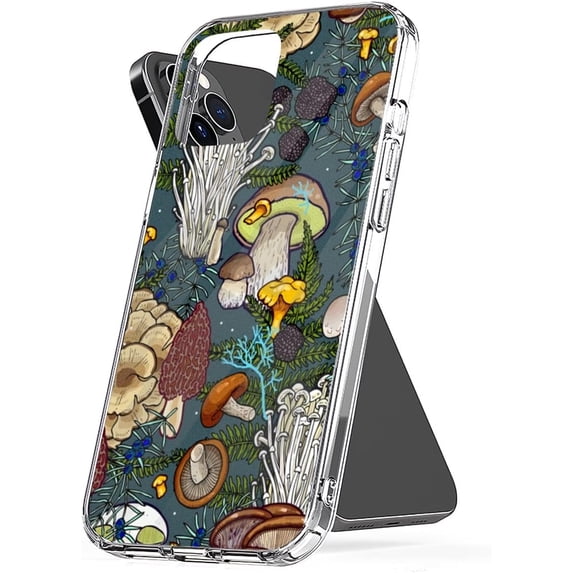 Phone Case Mushroom TPU Forest Accessories Cover Protect Shockproof Compatible with iPhone 6 Plus/6s Plus 5.5 Inch
