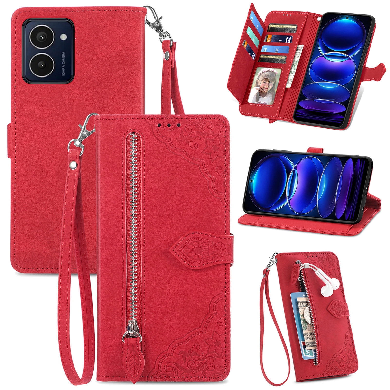 Phone Case for Nokia HMD Pulse Pro, Shockproof PU Leather Wallet Case ...