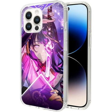 Phone Case Phone Raiden Shogun Genshin Case Impact TPU Protective Customize Black Compatible with iPhone X/XS 5.8 Inch