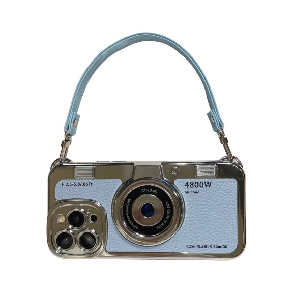 Phone Case - Retro Camera Case for Iphone 15 Pro Max, Compatible with Cases for Iphone 14, Includes a Strap for Iphone 13, Fully Protective Against Drops for Iphone 12 Pro