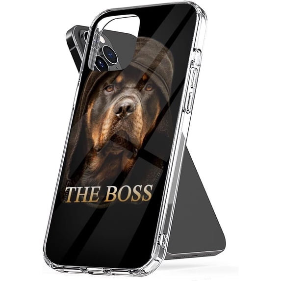 Phone Case Rottweiler Accessories The Cover Boss Protect Shockproof TPU Compatible with iPhone 13 Mini 5.4 Inch