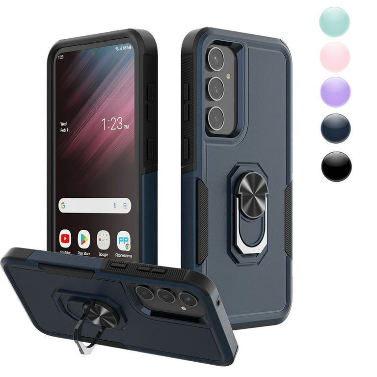 Phone Case for S23 FE Case Galaxy S23 FE 5G Phone Case Samsung S23 FE Case,  Heavy Duty Shockproof Full Body Phone Cover Built in Rotatable Magnetic  Ring Holder Kickstand , 2023