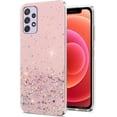thumbnail image 1 of Phone Case for Samsung A32 5G Case Glitter Pink Glossy Sparkle, Soft Cute Samsung Galaxy A32 5G Case Clear Silicone Slim Cover Transparent Aesthetic (Samsung A32 5g, Pink), 1 of 14