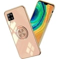 thumbnail image 1 of Phone Case for Samsung A42 Case Silicone Soft Shockproof, Slim Black Samsung Galaxy A42 5g Phone Case with Ring Holder Anti-Scratch Cover Aesthetic for Women Girls (Pink), 1 of 14